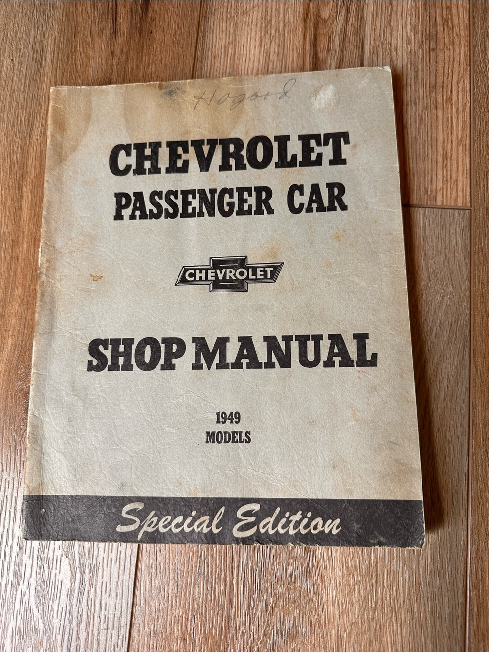 Chevrolet Passenger Car Shop Manual 1949 Models